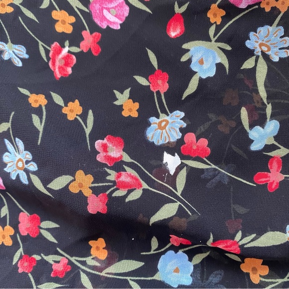 Vintage 90s Floral Midi Dress - Picture 4 of 4